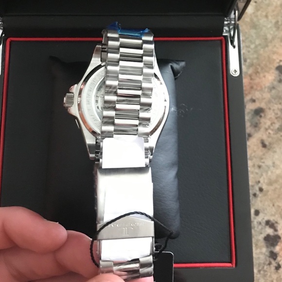 Jarome Lamars Chagall Noir Black Face Steel Watch - Picture 5 of 8